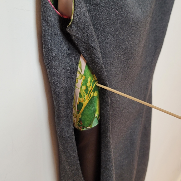 Ted Baker MIDI Dress Size 1 Gray - Picture 9 of 16